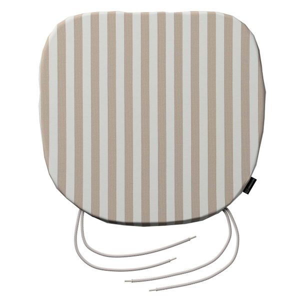 Stuhlkissen Marcus mit Bindeschnur, hellbraun-ecru , 40 x 37 x 2,5 cm, Quad günstig online kaufen