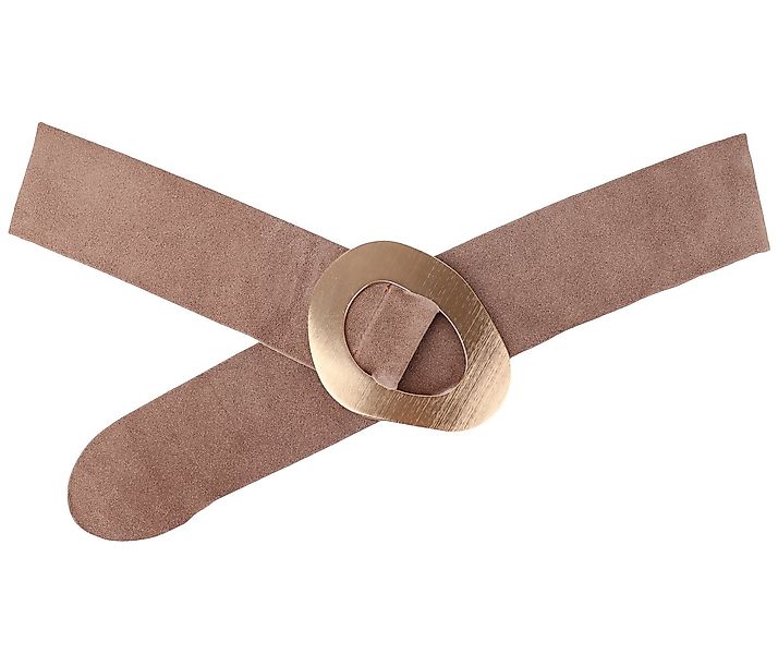 MIRROSI Taillengürtel aus Echtleder Große Schnalle mit breitem Bund (7cm Br günstig online kaufen