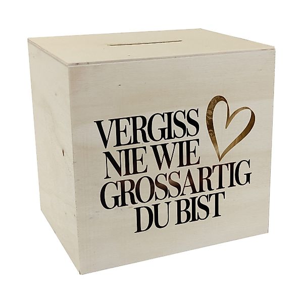 speecheese Spardose Vergiss nie wie großartig günstig online kaufen