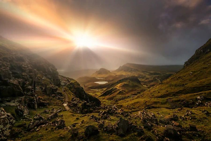 Papermoon Fototapete »Photo-Art MATT ANDERSON, TROTTERNISH RIDGE GEGENLICHT günstig online kaufen