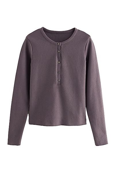 Next Strickpullover Kuscheliger Henleypullover mit weichem günstig online kaufen