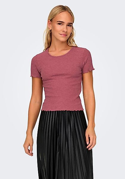 ONLY Rundhalsshirt ONLEMMA S/S SHORT TOP günstig online kaufen