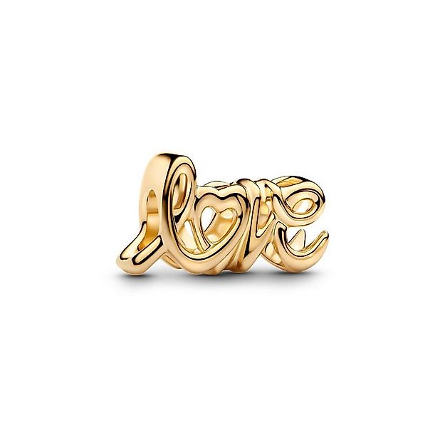 Pandora Charm-Einhänger Slide-Charm Love, vergoldet von PANDORA Moments günstig online kaufen