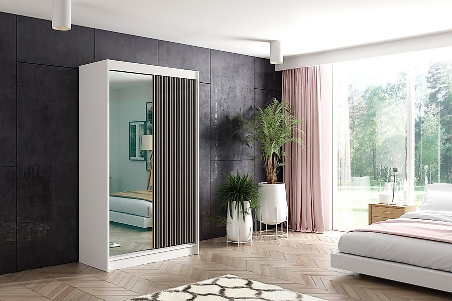 ALTDECOR Schiebetürenschrank VILAN (Kleiderschrank Garderobenschrank mit vi günstig online kaufen