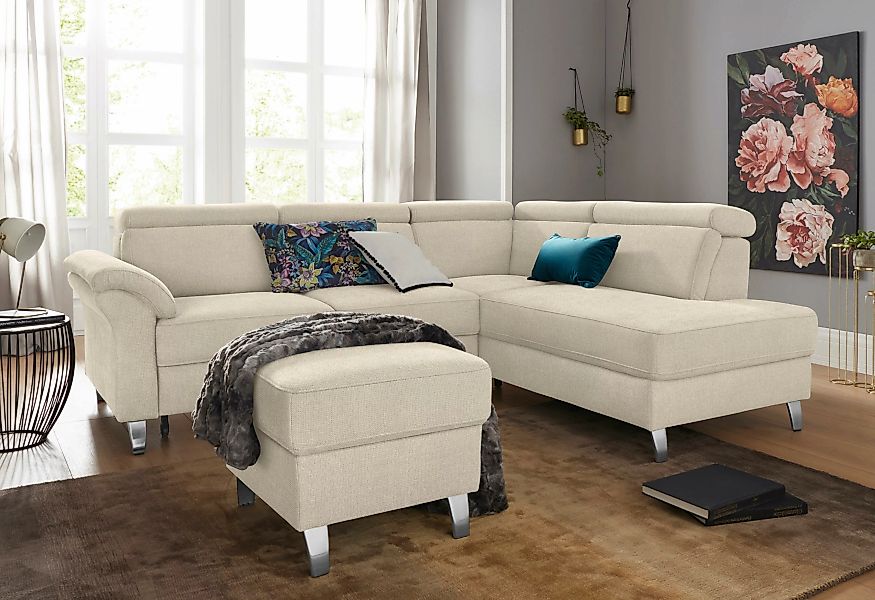 sit&more Ecksofa »Arngast L-Form«, inklusive Kopfteilverstellung und Federk günstig online kaufen