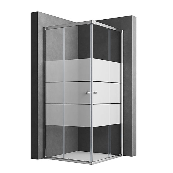 Boromal Eckdusche Duschkabine 75x90 90x75 H:185cm günstig online kaufen