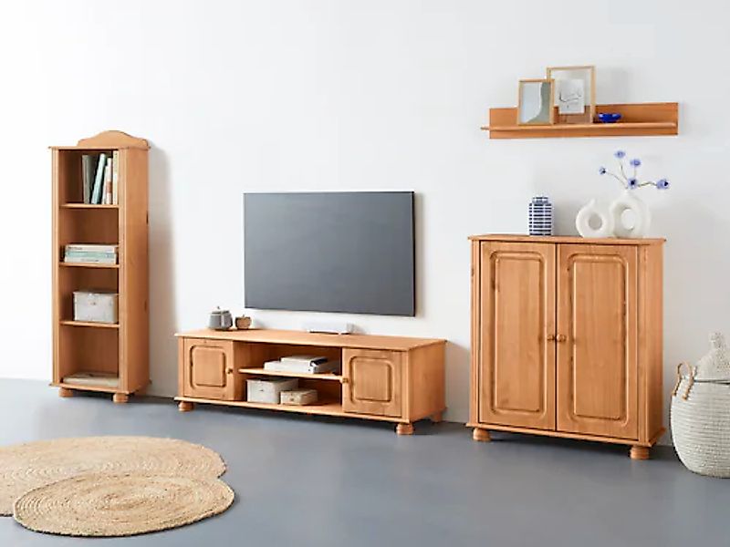 Home affaire Wohnwand »Mette« 3 Stk. tlg. 1 Midischrank, 1 Bücherregal und günstig online kaufen