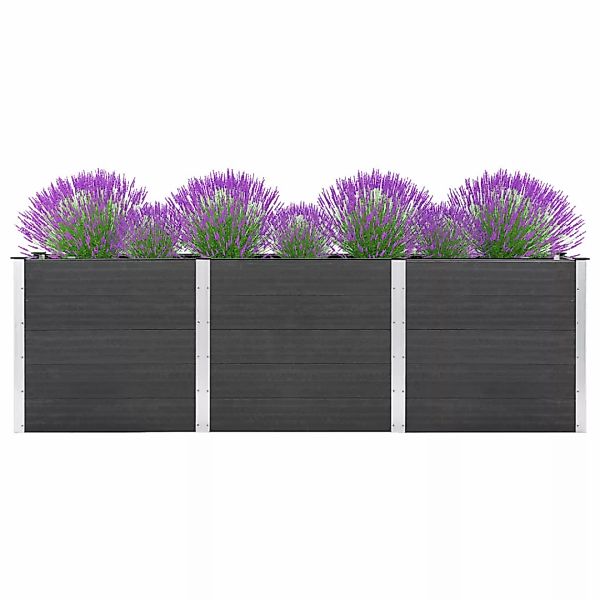 Vidaxl Garten-hochbeet 300x100x91 Cm Wpc Grau günstig online kaufen