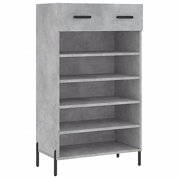 vidaXL Schuhschrank Schuhschrank Betongrau 60x35x105 cm Holzwerkstoff (1-St günstig online kaufen