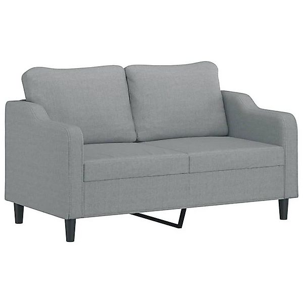 vidaXL Sofa, 2-Sitzer-Sofa Hellgrau 140 cm Stoff günstig online kaufen