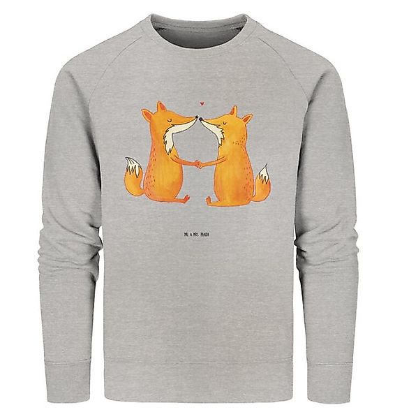 Mr. & Mrs. Panda Longpullover Füchse Liebe Größe S - Heather Grey - Geschen günstig online kaufen