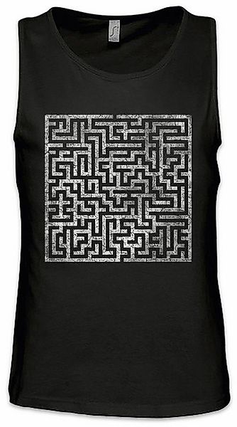 Urban Backwoods Tanktop Maze IV Ärmelloses T-Shirt Labyrinth Esoterik Mysti günstig online kaufen