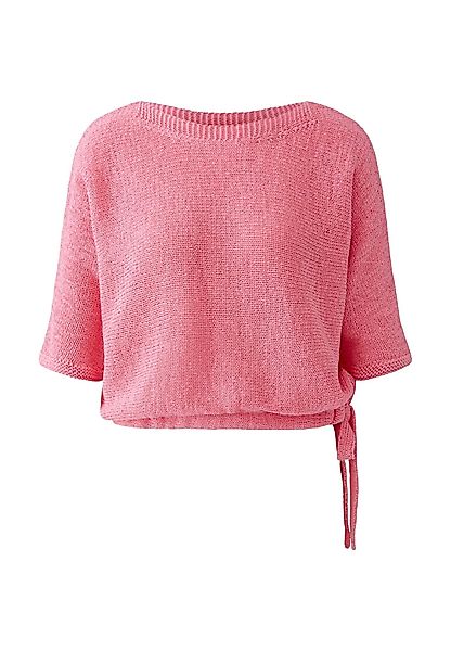 Oui Rundhalspullover Pullover Baumwollmischung günstig online kaufen