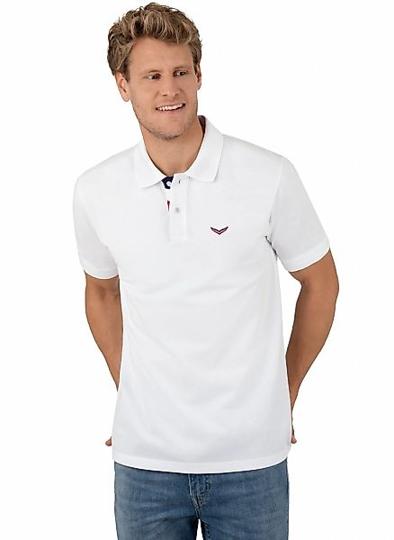 Trigema Poloshirt "TRIGEMA Poloshirt mit dreifarbiger Knopfleiste" 1 Stk. günstig online kaufen