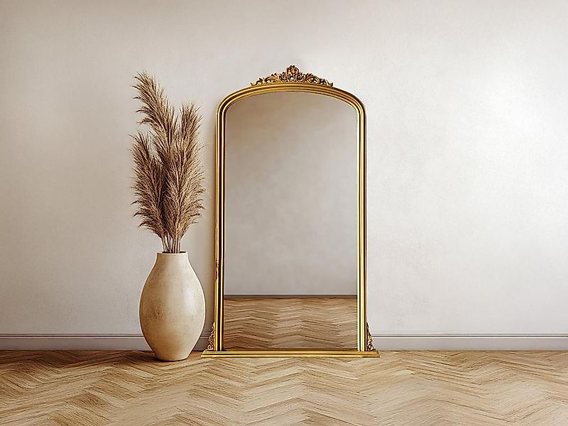 Großer Spiegel – Paulownienholz – L 120 x H 190 cm – Gold – MERRY günstig online kaufen