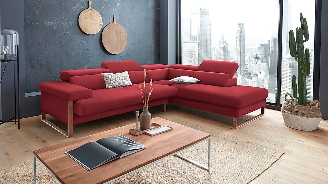 W.SCHILLIG Ecksofa "finn, Designsofa mit tollem Sitzkomfort, bequem, L-Form günstig online kaufen