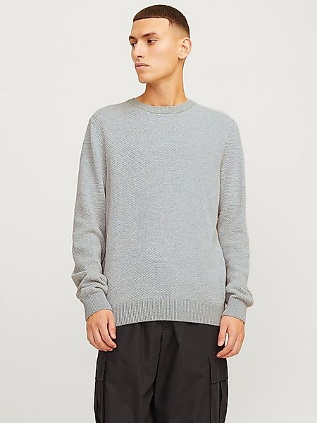 Jack & Jones Rundhalspullover JJEGLOBE KNIT CREW NECK NOOS in Strick Optik günstig online kaufen