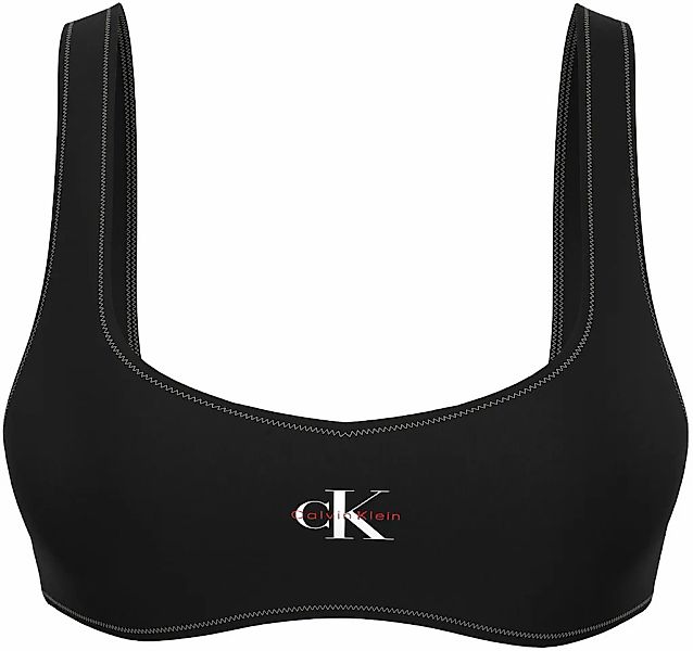 Calvin Klein Swimwear Bustier-Bikini-Top Körpernahe Passform günstig online kaufen