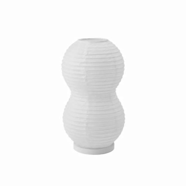 Tischleuchte Puff Twist papierfaser weiß / Reispapier - Ø 16 x H 28,5 cm - günstig online kaufen