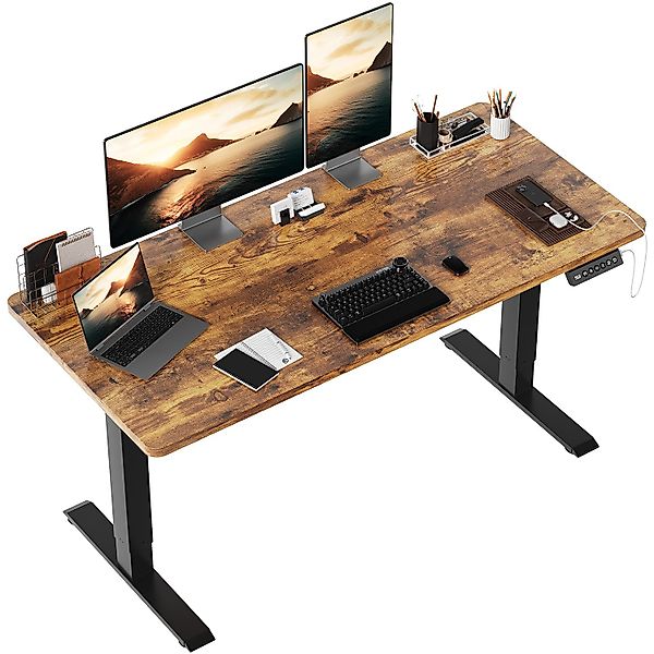 HOMALL Schreibtisch Höhenverstellbarer Schreibtisch mit 2-stufiger günstig online kaufen