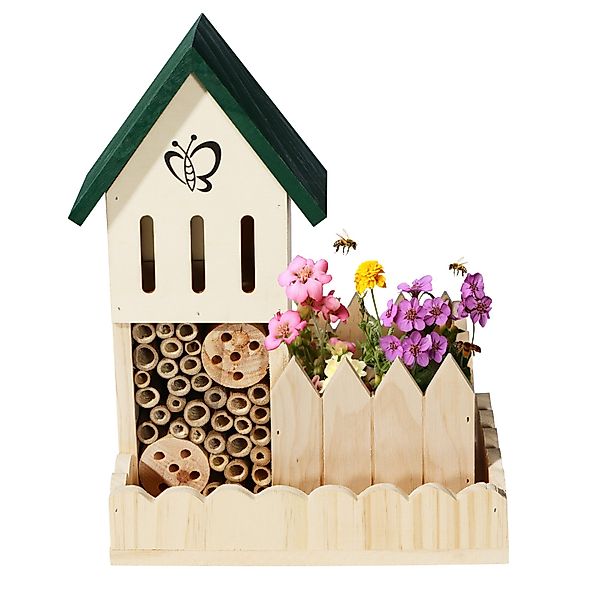 Navaris Insektenhotel Insektenhotel mit Pflanztopf - günstig online kaufen
