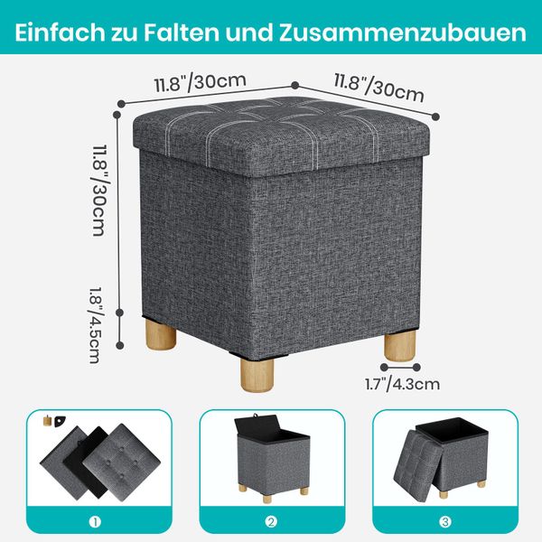 Oak&Tea Stauraumhocker Sitzhocker mit Stauraum – günstig online kaufen