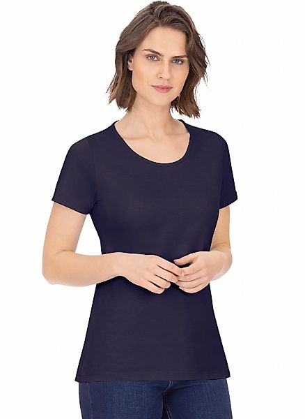 Trigema T-Shirt "TRIGEMA T-Shirt aus Biobaumwolle" 1 Stk. günstig online kaufen
