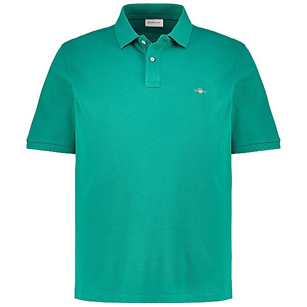Gant Poloshirt aus Baumwoll-Piqué Farbe dunkelgrün Größe: 3XL günstig online kaufen