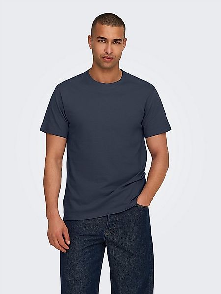 ONLY & SONS Rundhalsshirt ONSMAX LIFE REG SS STITCH TEE günstig online kaufen