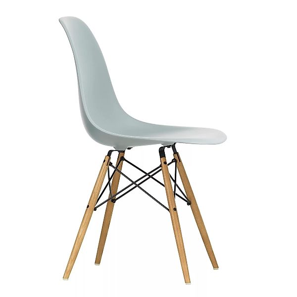 Vitra - Eames Plastic Side Chair DSW Gestell Esche - hellgrau/Sitzschale Po günstig online kaufen