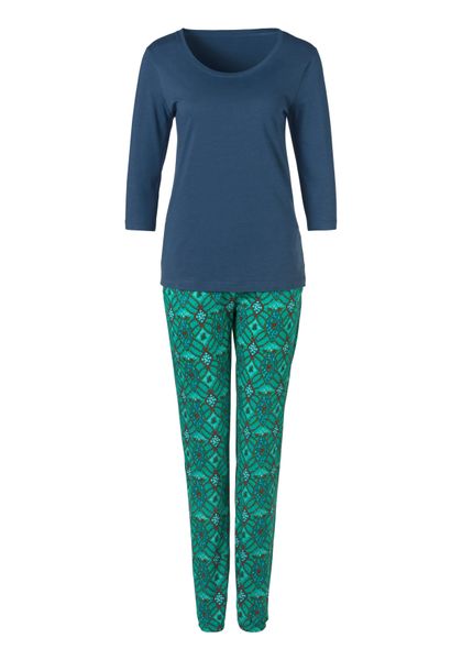 s.Oliver Pyjama 2 Stk. tlg., im Ornamentdruck mit 3/4-Ärmeln günstig online kaufen