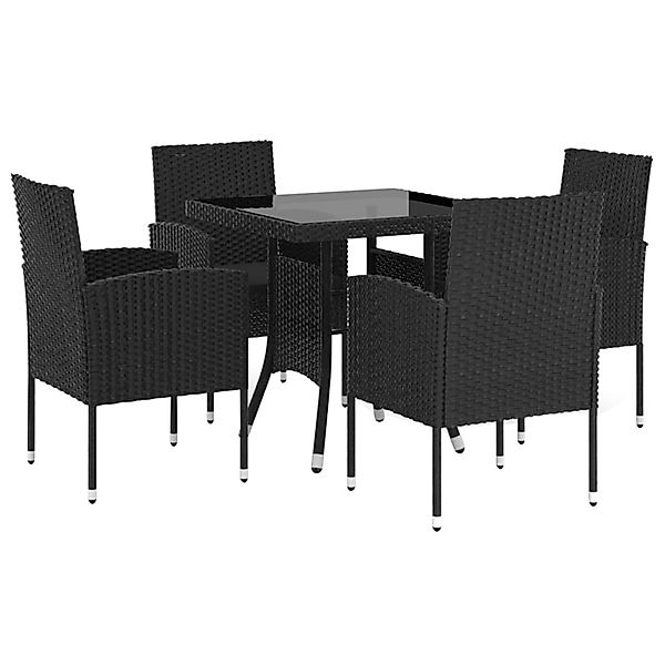 vidaXL Garten-Essgruppe 5-tlg. Garten-Essgruppe Poly Rattan günstig online kaufen