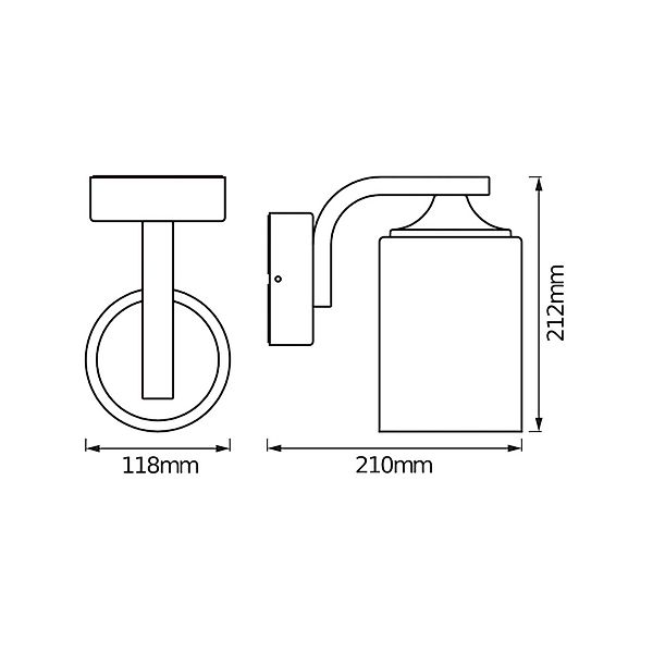 OSRAM Außenwandleuchte ENDURA CLASSIC LANTERN CYLINDER, weiß günstig online kaufen