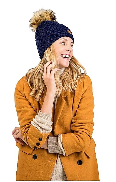 WITORU Bommelmütze Warme Damen Strickmütze / Wintermütze - Mütze - mit Natu günstig online kaufen