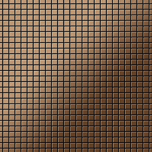 ALLOY Mosaik Fliese Massiv Metall Titan Gebürstet Kupfer 1,6mm Stark Glomes günstig online kaufen