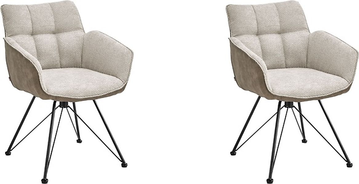 set one by Musterring Esszimmerstuhl »Frisco-B« (Set) 2 Stk.Bezug innen Che günstig online kaufen