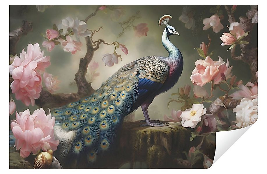 Wallarena Fototapete Pfau Vogel Vlies Tapete Wohnzimmer Schlafzimmer Wandta günstig online kaufen
