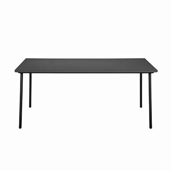 rechteckiger Tisch Patio metall schwarz / Edelstahl - 200 x 100 cm - Tolix günstig online kaufen