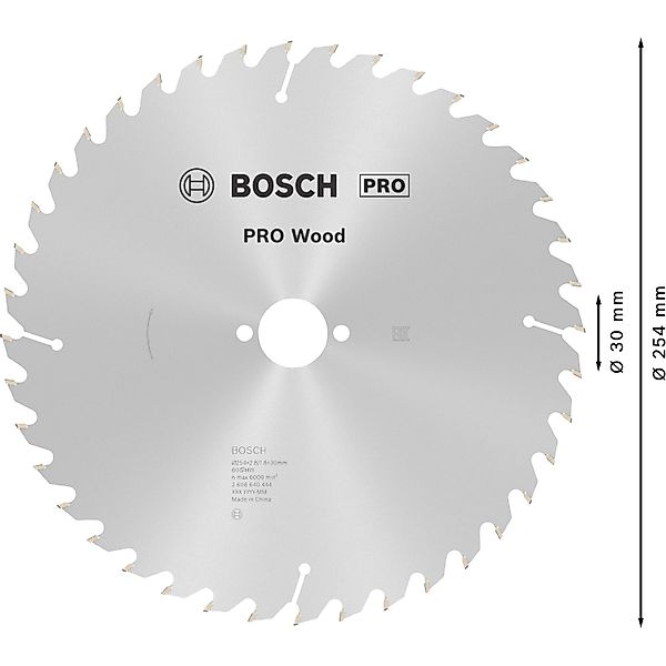 Bosch Kreissägeblatt Optiline Wood 254 x 30 x 2,8 mm / 60 Zähne günstig online kaufen