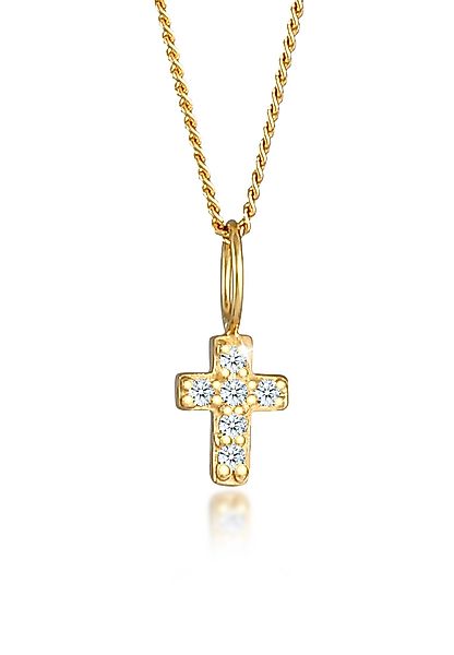 Elli DIAMONDS Kette mit Anhänger Kreuz günstig online kaufen