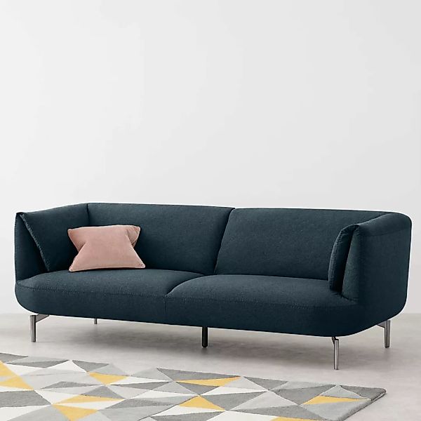 Inka 3-Sitzer Sofa, Aegaeisblau - MADE.com günstig online kaufen