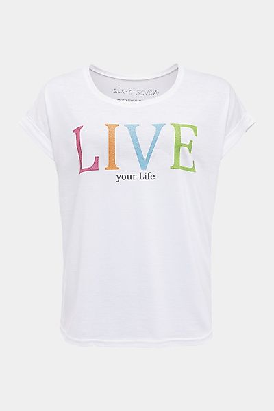 six-o-seven T-Shirt T-Shirt mit Live Print günstig online kaufen