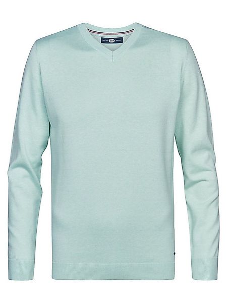 Petrol Industries V-Ausschnitt-Pullover V-Neck Basi Materialmix mit Baumwol günstig online kaufen
