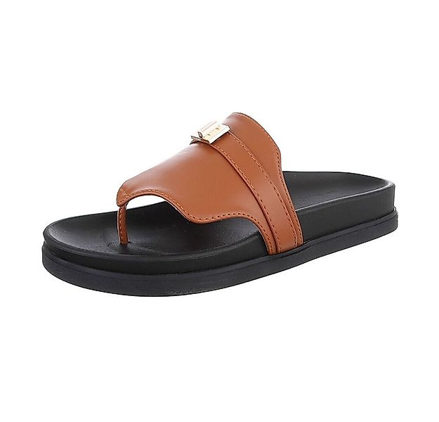 Ital-Design Damen Zehentrenner Freizeit Zehentrenner (86706387) Flach Zehen günstig online kaufen