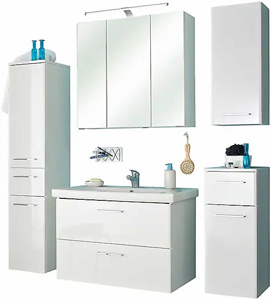 Saphir Badmöbel-Set »Quickset 316 5-teilig, inkl. Keramik-Waschtisch und LE günstig online kaufen