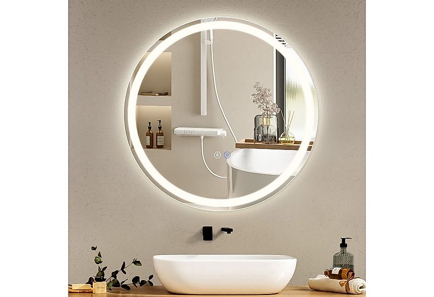 Nettlife Badspiegel Wandspiegel Rund mit Touch Schalter Entfogger, Dimmbar günstig online kaufen
