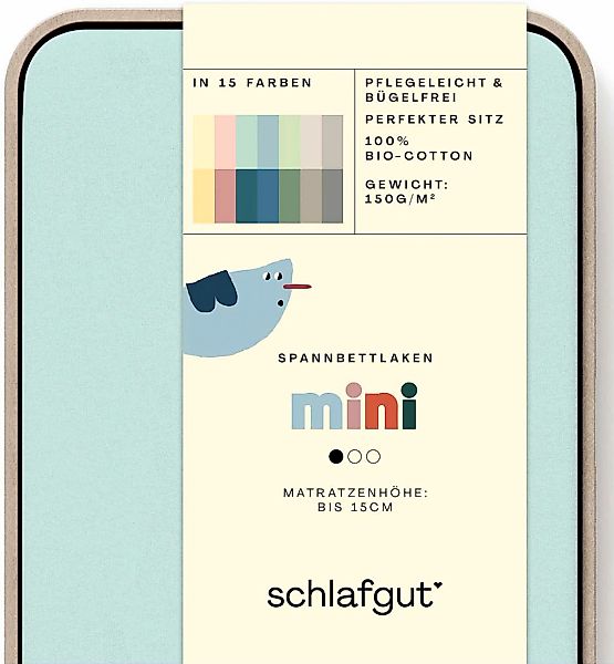 Schlafgut Spannbettlaken "Casual Mini Spannbettlaken" für Kinder, MADE IN G günstig online kaufen