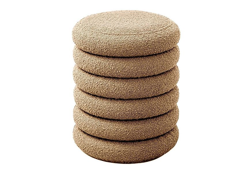 SVITA Stauraumhocker BLOSSOM XS, Pouf, Mit Stauraum, Bouclé-Bezug, Bequeme günstig online kaufen