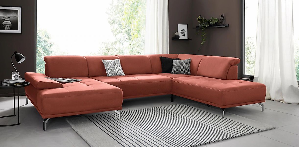 Home affaire Wohnlandschaft "Caluna" Inkl.Sitztiefenverstellung, wahlweise günstig online kaufen