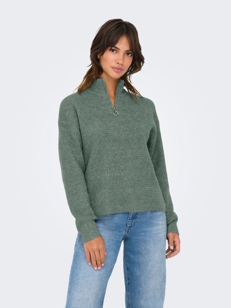 ONLY Strickpullover Trendiger Strickpullover mit Reißverschluss-Detail günstig online kaufen